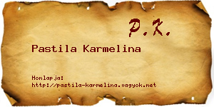 Pastila Karmelina névjegykártya